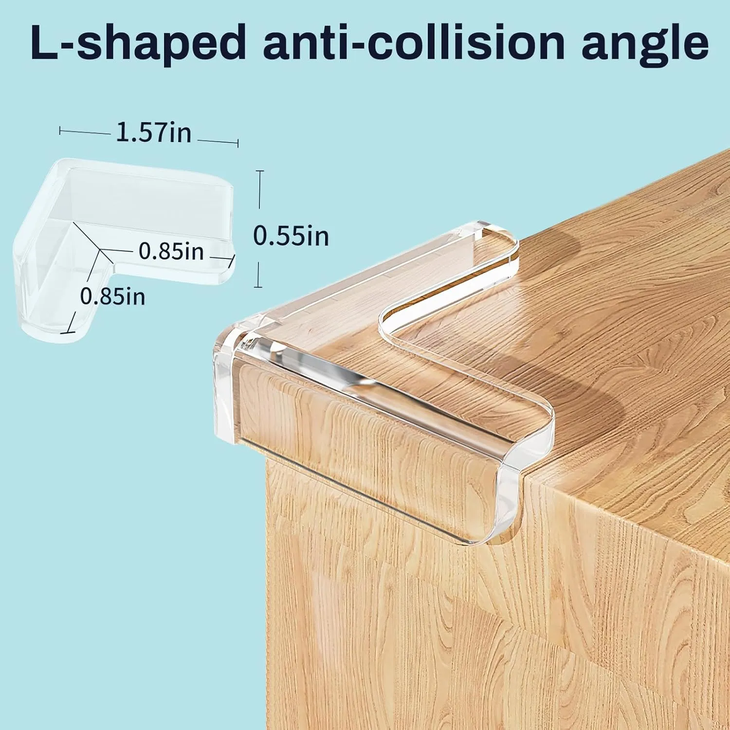 12 Pack Table Protectors, Corner Protector for Baby, Clear Furniture Corner Guards & Edge Safety Bumpers Cushion to Cover Sharp Furniture & Table Edges (12 Count (Pack of 1))