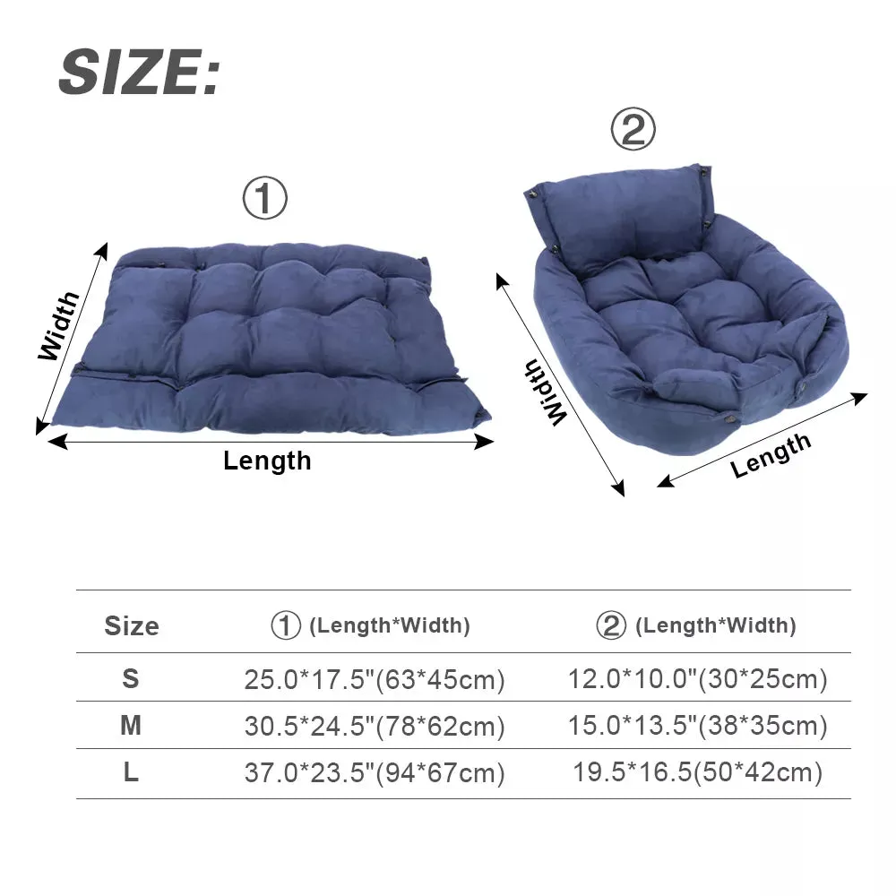 3-in-1 Cozy  Multifunction Dog Bed