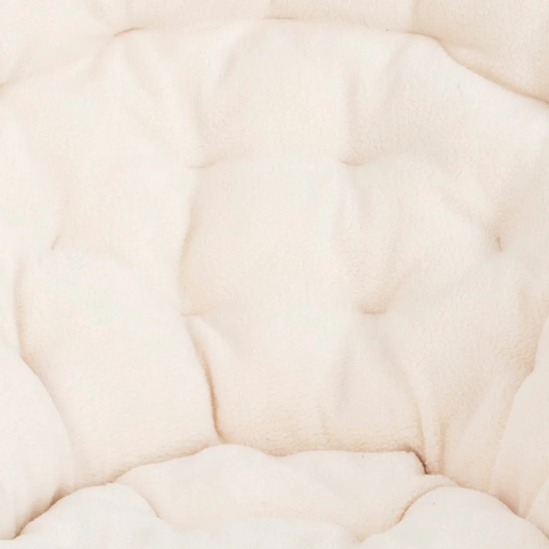 38" Oversized Faux Fur Moon Chair for Dorm & Bedroom - Portable & Comfortable