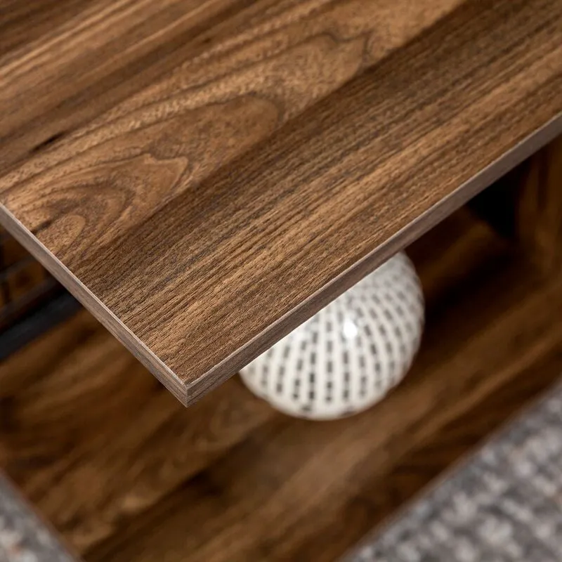 4 Legs Coffee Table with Storage 360 Degrees of Open Storage for Display Space Provides All the Room you Need for your Favorite Games