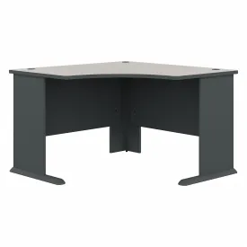 48" Sturdy Corner Desk in Slate and Warm White