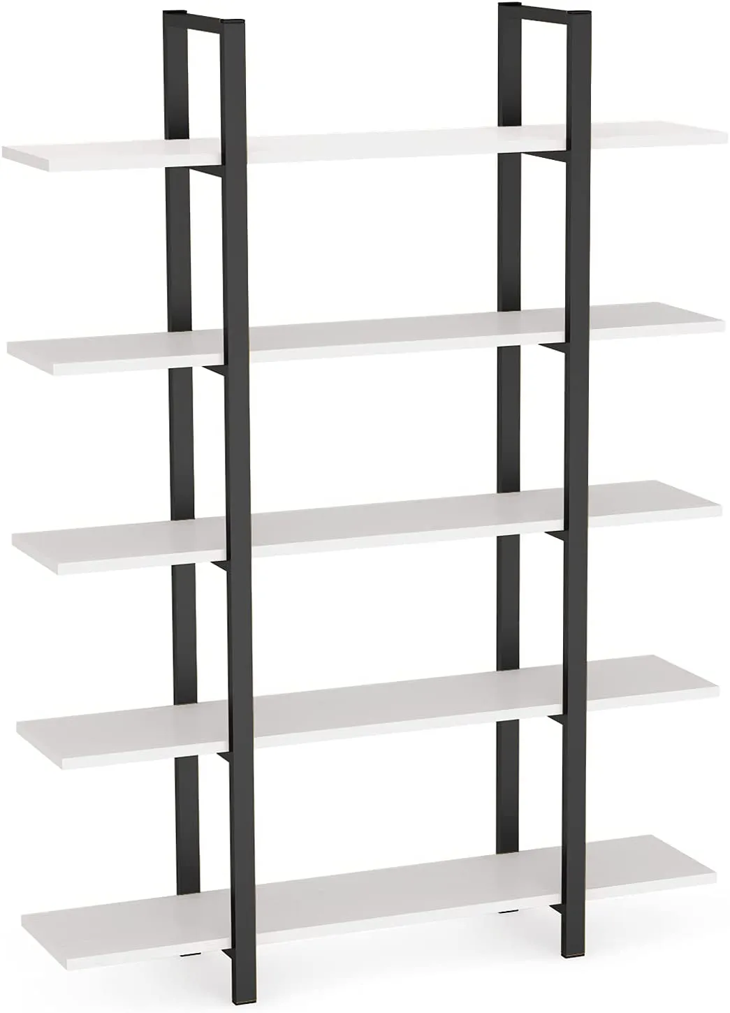 5-Tier Bookshelf, Vintage Industrial Style 70 ‘’ H x 12’’ W x 47’’L