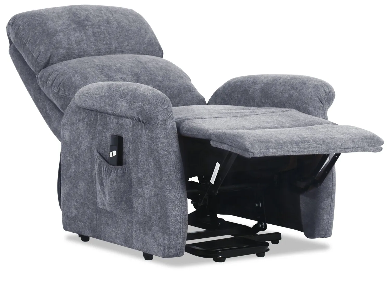 Agosto Chenille Power Lift Reclining Chair - Grey