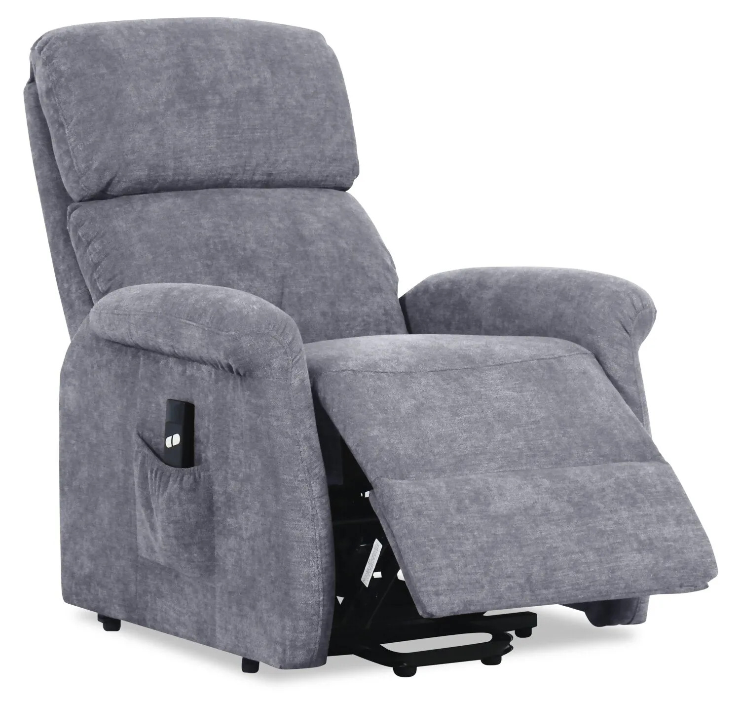 Agosto Chenille Power Lift Reclining Chair - Grey