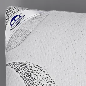AIR SLEEP 2 pcs Designing Pillow Cover, Decorative Bedroom Comfort Soft Pillow for Sleeping with Knife Edge Finish High Bounce for Neck Support 17x27 Inch Size White