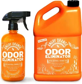 ANGRY ORANGE Pet Odor Eliminator for Strong Odor  2-Pack Citrus Deodorizers for Dog or Cat Smells with 1-Gallon Refill