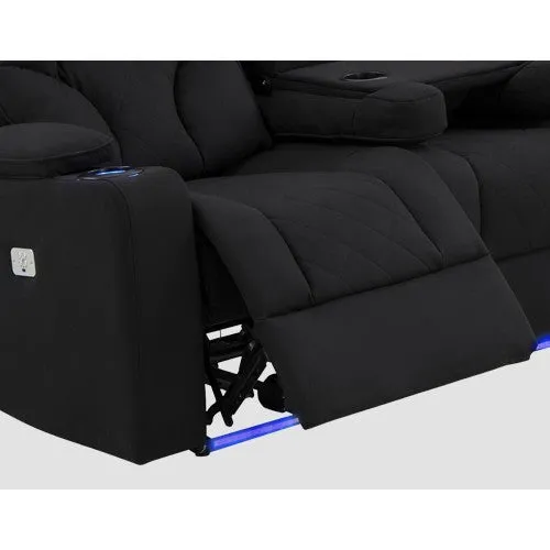Arnold Recliner Rinho Leather 2R Black