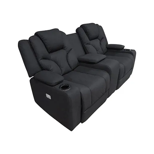 Arnold Recliner Rinho Leather 2R Black