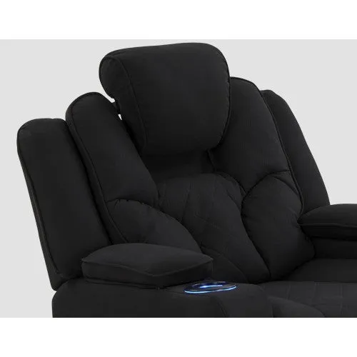 Arnold Recliner Rinho Leather 2R Black