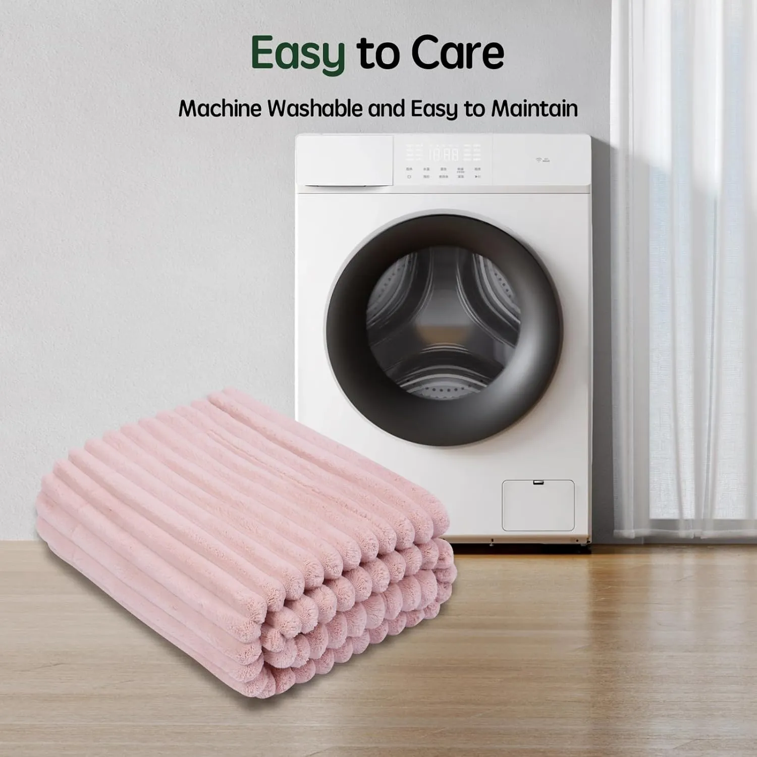 BALANCE Waterproof Dog Blanket - Acorn Pink for Small Dogs, Washable Double Sided With Milk Plush and Super Soft Velvet, Pee Proof Calming Pet Blanket for Couch Protection