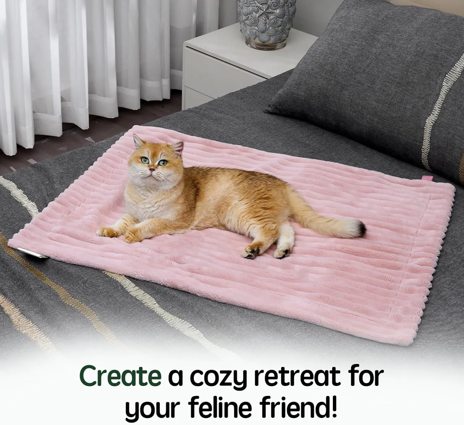 BALANCE Waterproof Dog Blanket - Acorn Pink for Small Dogs, Washable Double Sided With Milk Plush and Super Soft Velvet, Pee Proof Calming Pet Blanket for Couch Protection