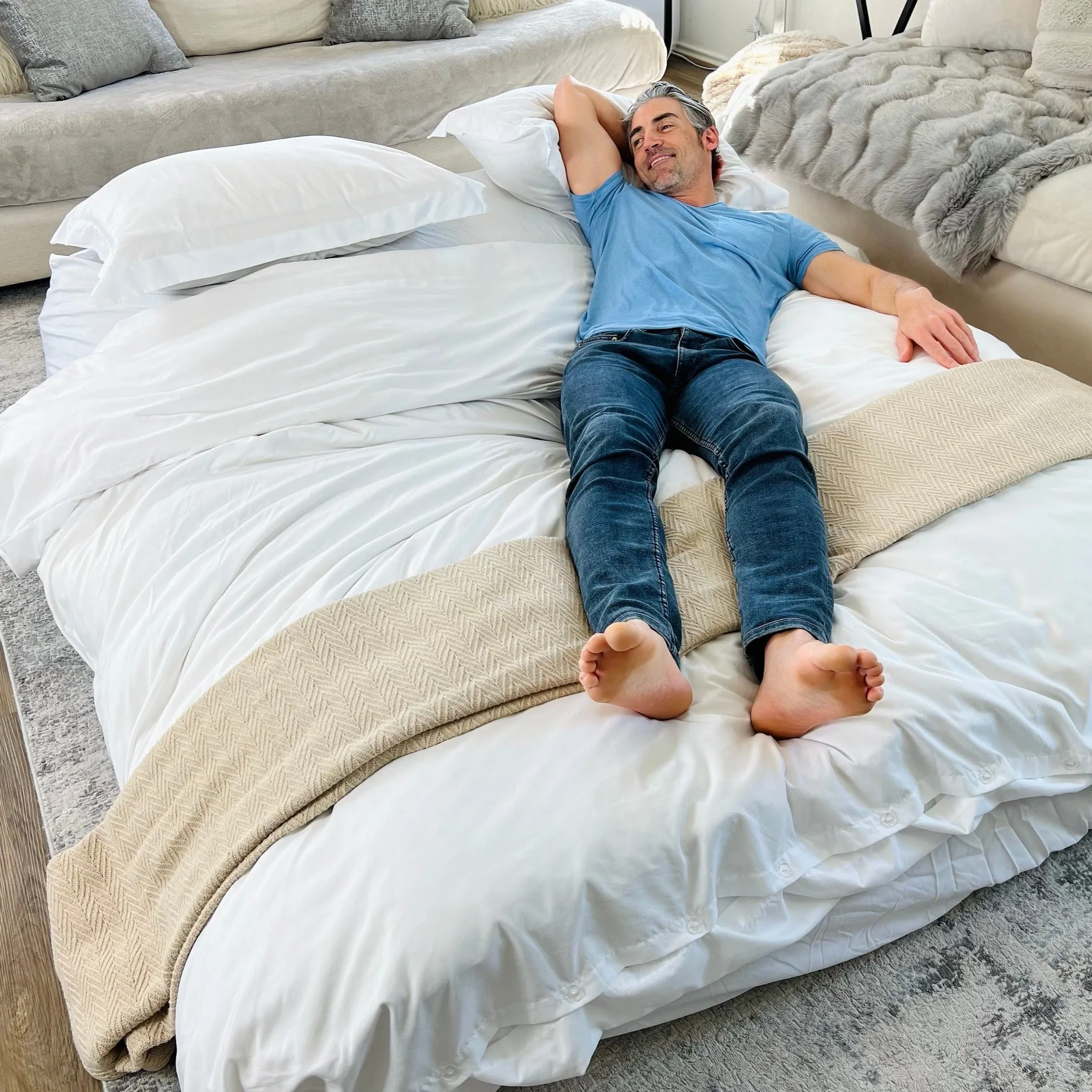 Bean Bag - Queen - Faux Fur