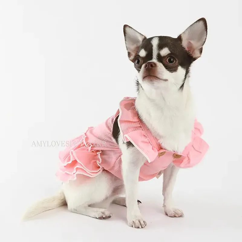 Blossom One-Piece Pink - Stylish Daily Pet Apparel