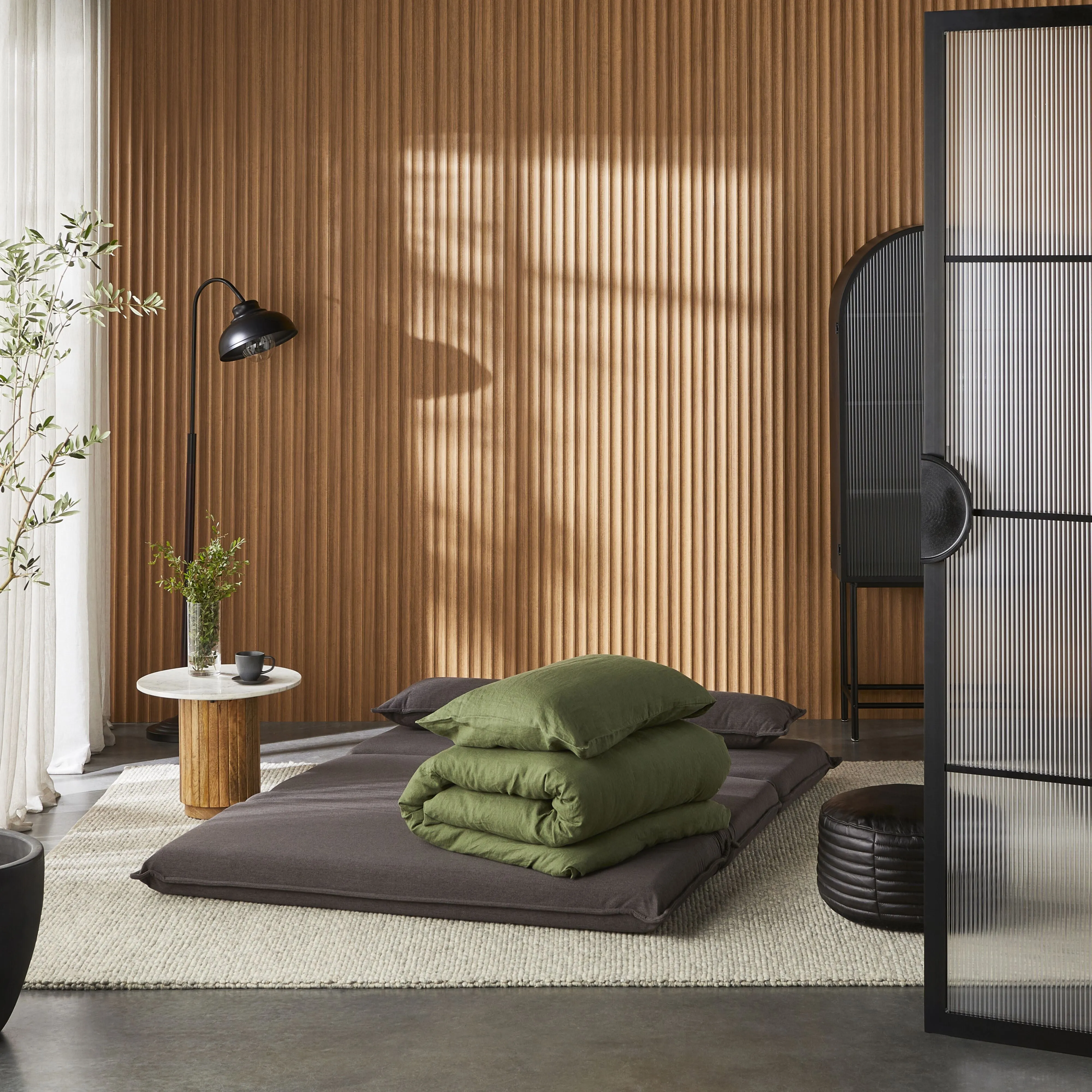 Bribie Double Sofa Bed Charcoal Grey