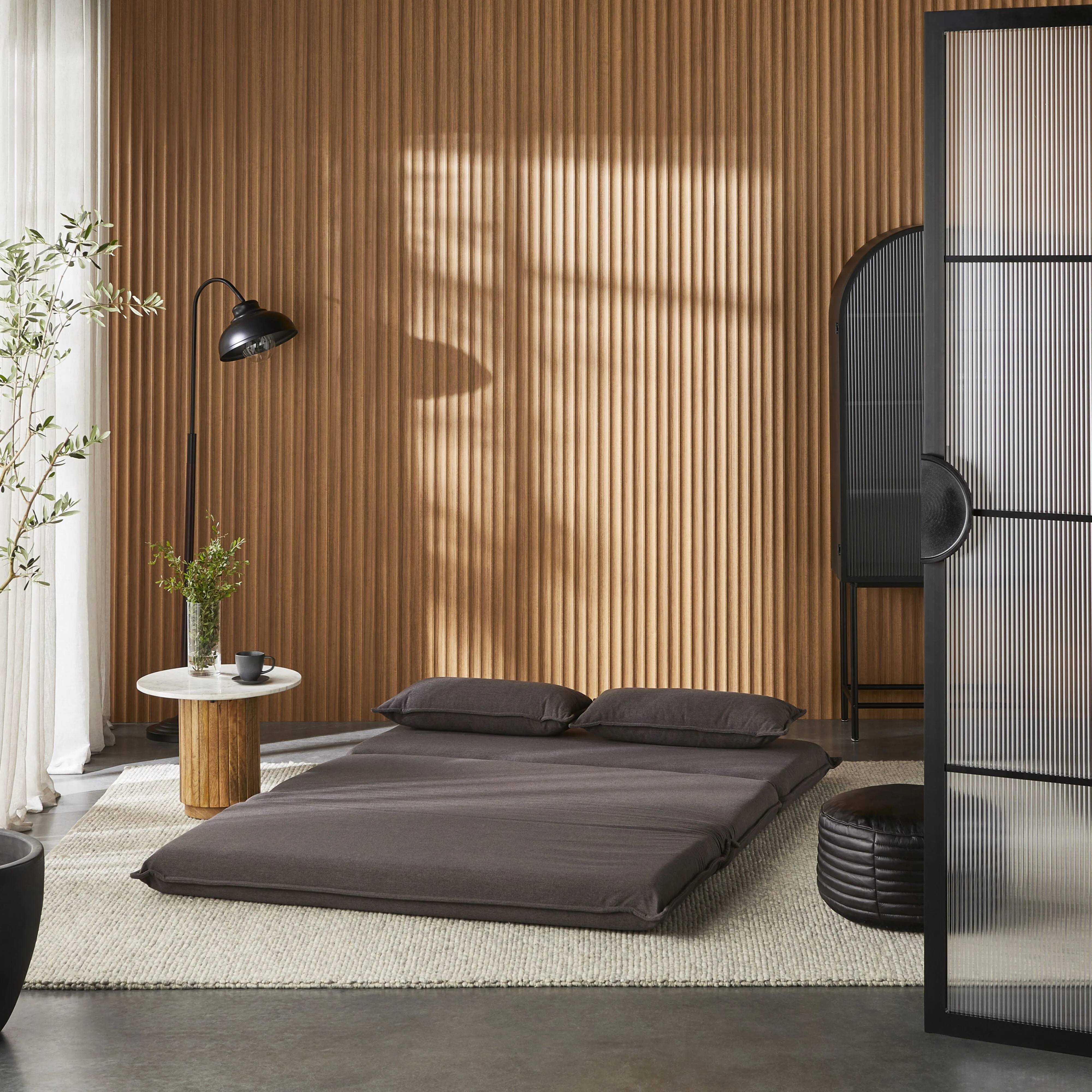 Bribie Double Sofa Bed Charcoal Grey