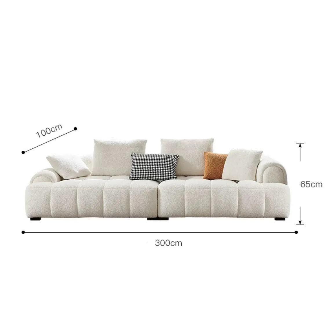 Camila Performance Boucle Sectional Sofa