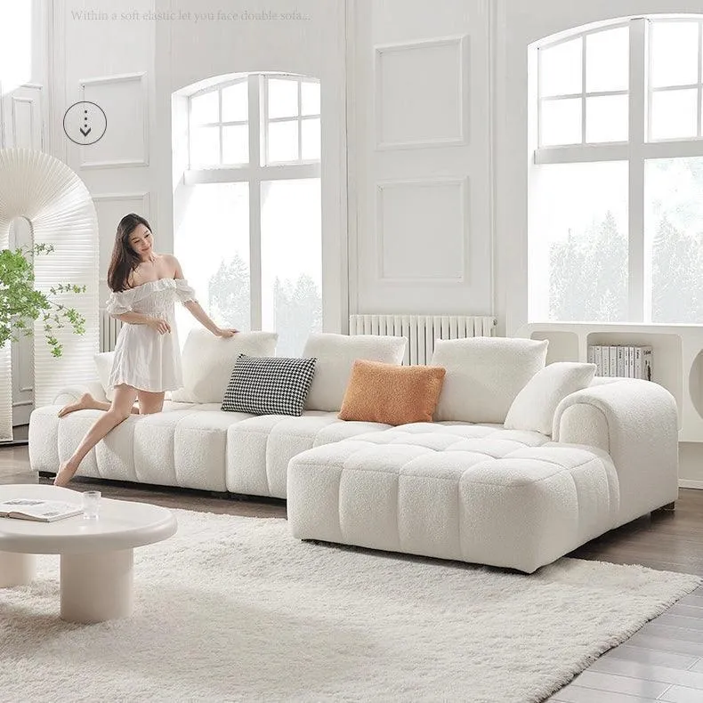 Camila Performance Boucle Sectional Sofa