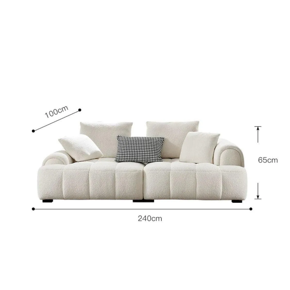 Camila Performance Boucle Sectional Sofa