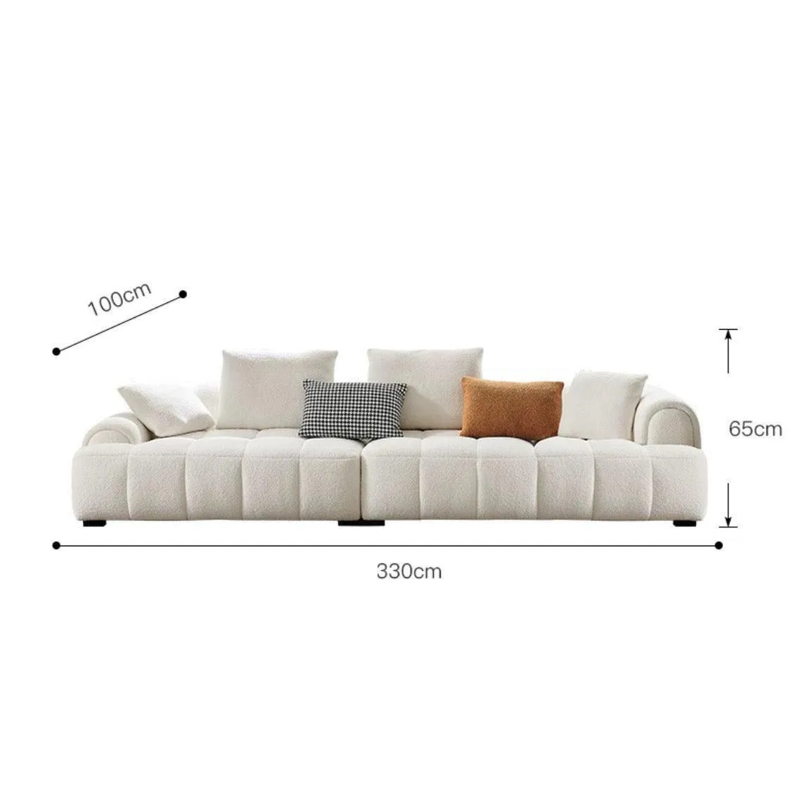 Camila Performance Boucle Sectional Sofa