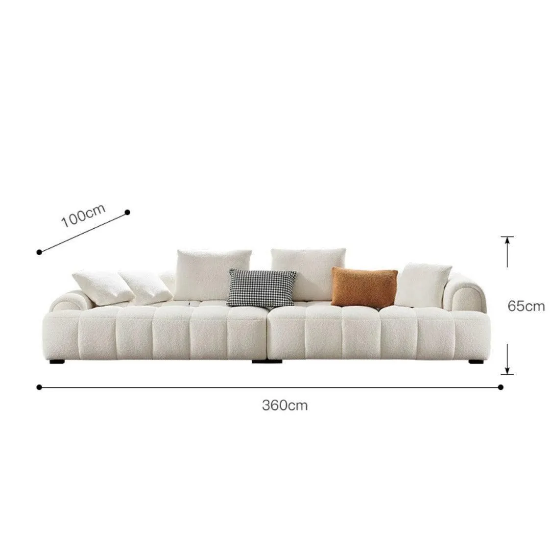 Camila Performance Boucle Sectional Sofa