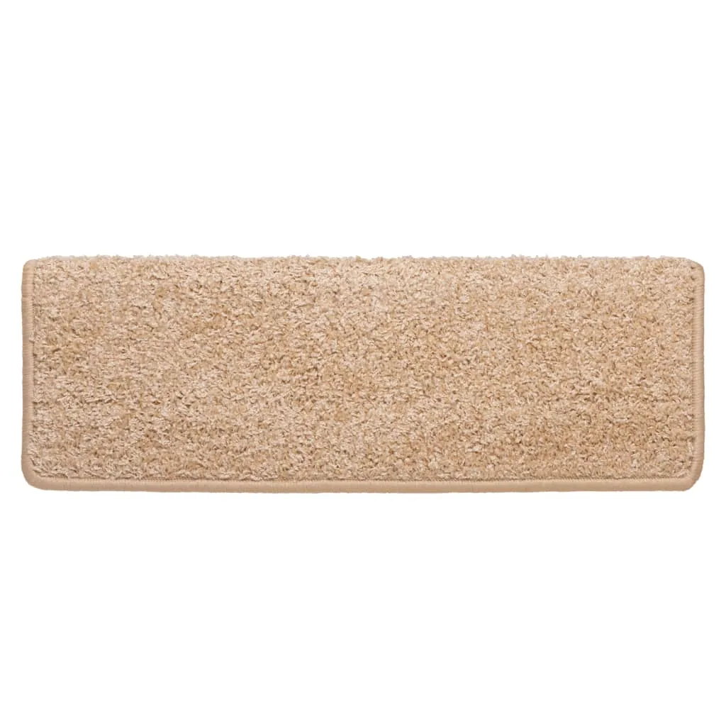 Carpet Stair Treads 15 pcs 65x21x4 cm Gold