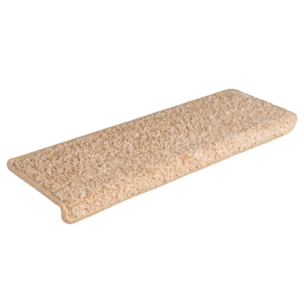 Carpet Stair Treads 15 pcs 65x21x4 cm Gold