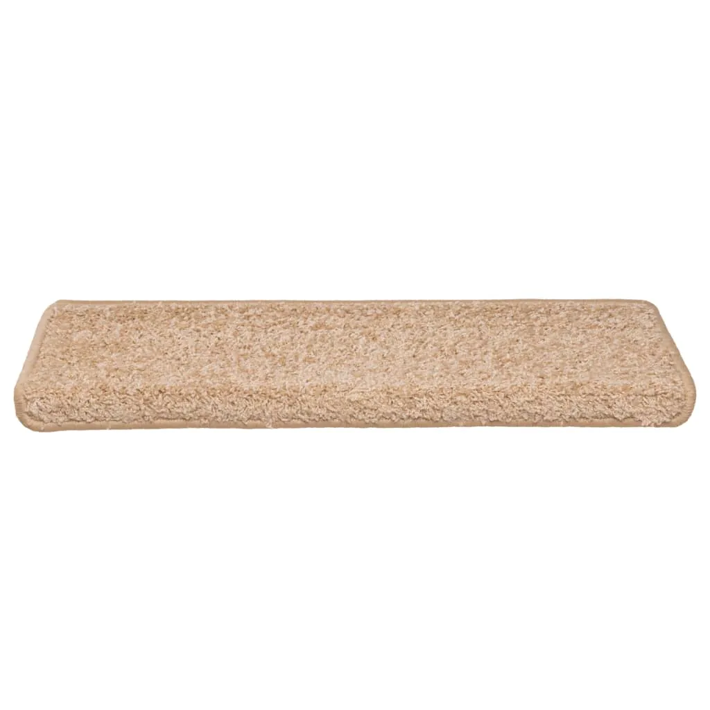 Carpet Stair Treads 15 pcs 65x21x4 cm Gold