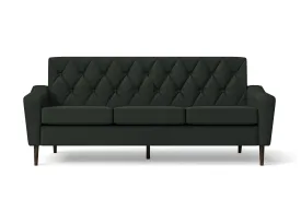 Carpi 3 Seater Sofa Green Leather
