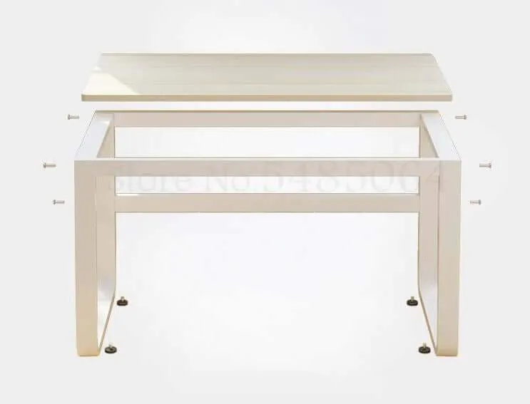 Computer Desk Workstation Sturdy Metal Frame Home Office Desk Table