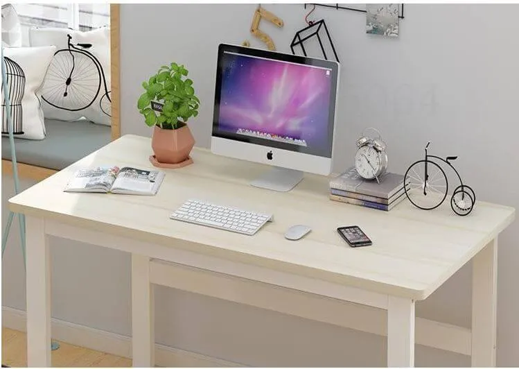 Computer Desk Workstation Sturdy Metal Frame Home Office Desk Table