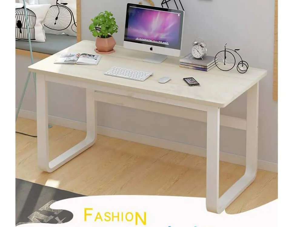 Computer Desk Workstation Sturdy Metal Frame Home Office Desk Table