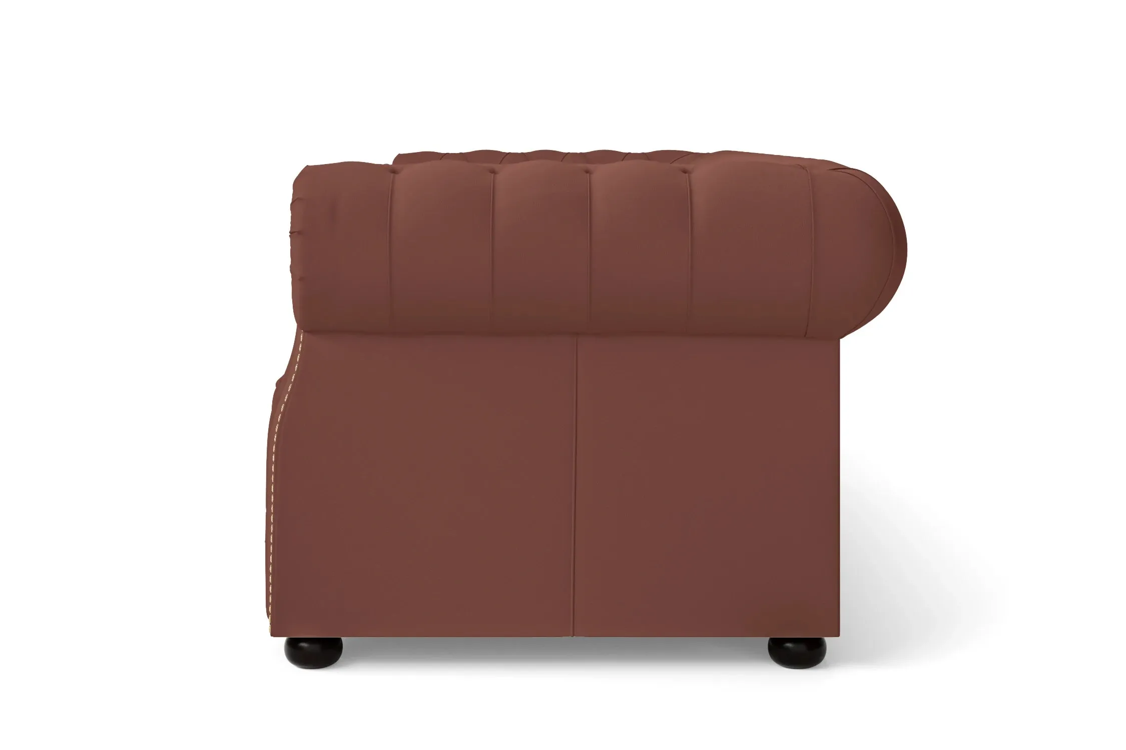 Cuneo 4 Seater Sofa Mauve Leather