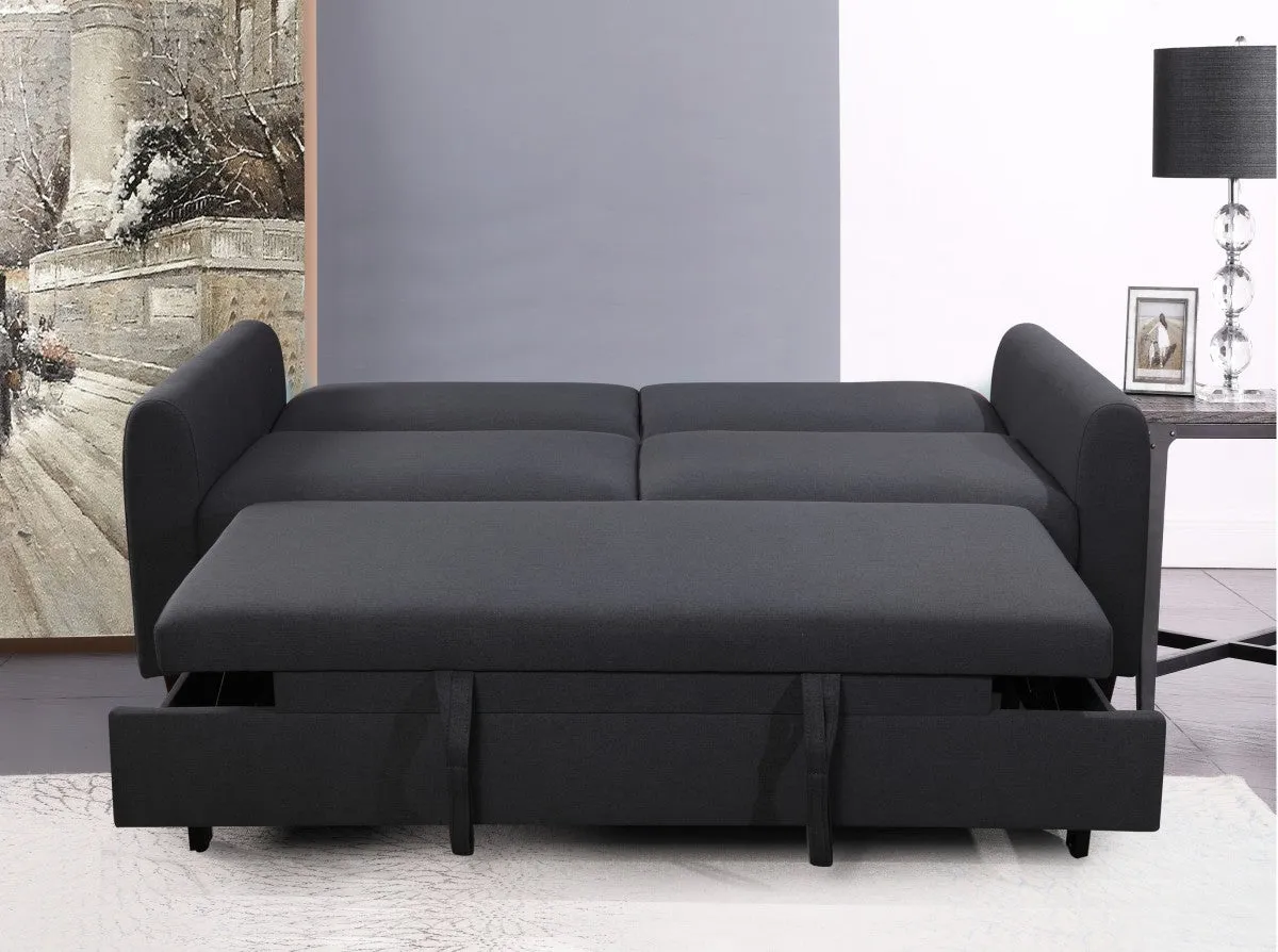 Dark Grey Fabric 3 Seater Sofa Bed- Model #50021