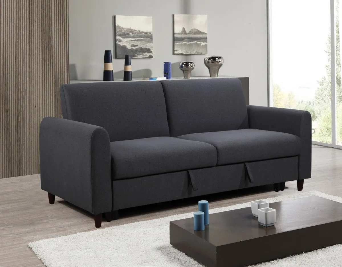 Dark Grey Fabric 3 Seater Sofa Bed- Model #50021