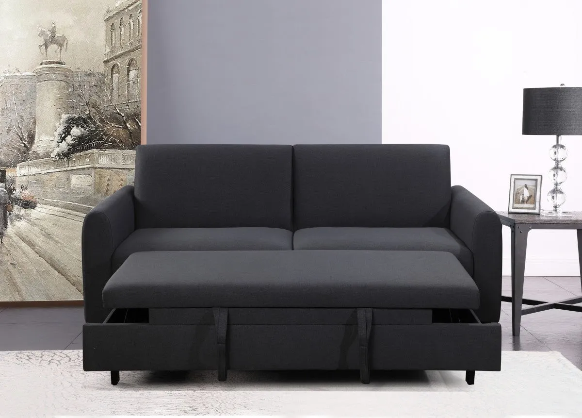 Dark Grey Fabric 3 Seater Sofa Bed- Model #50021