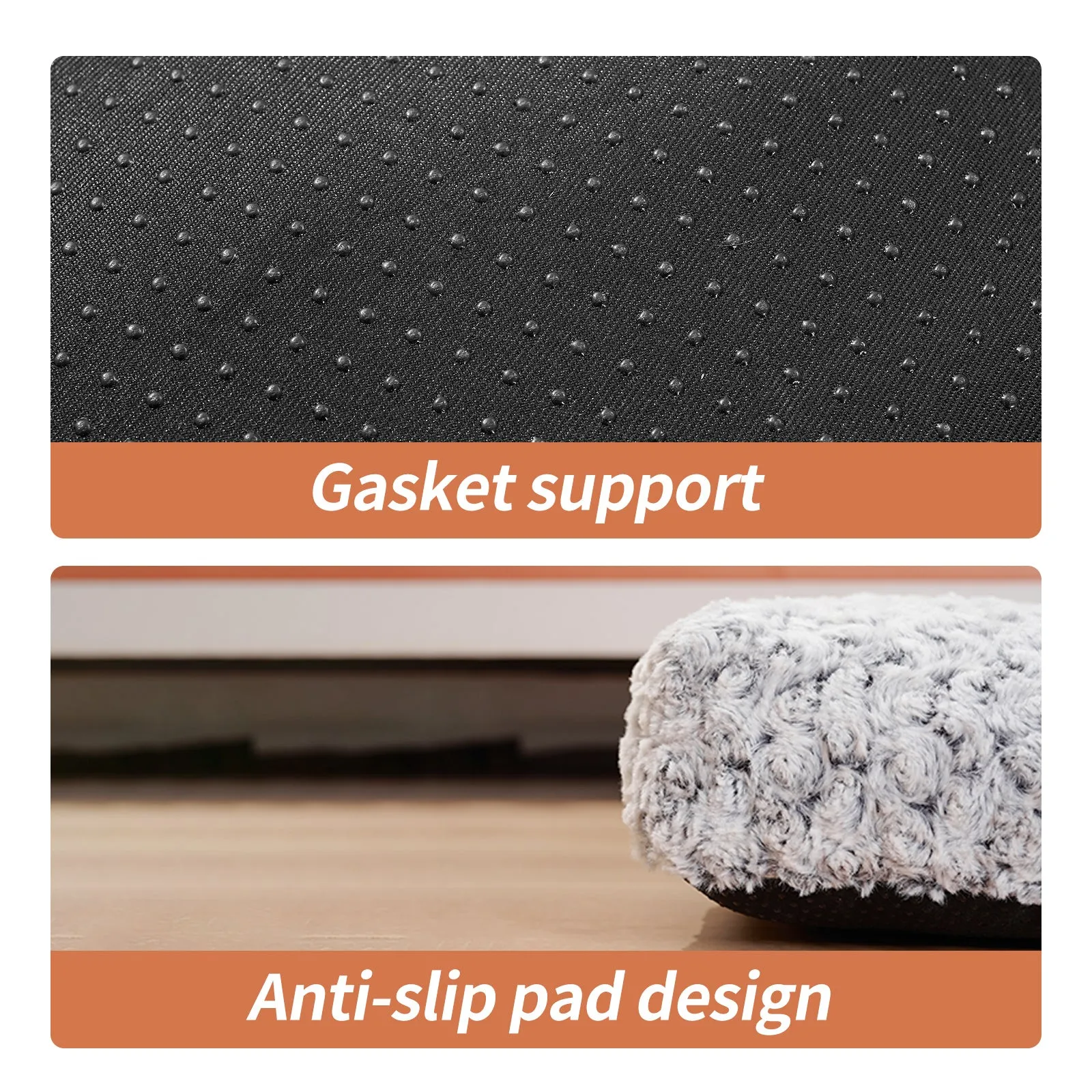 FluffNest: Soft & Fluffy Rose Velvet Dog Bed – Thick, Cozy, & Washable