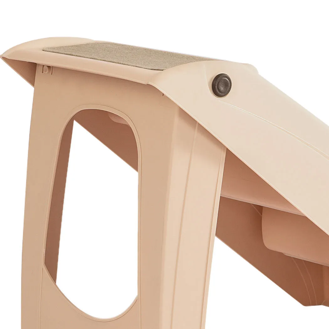 Foldable & Washable Pet Stairs Ramp - Nude