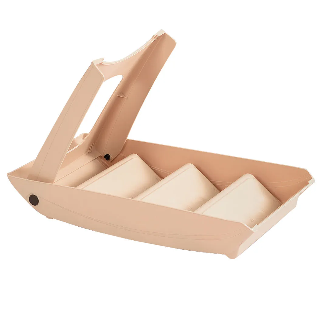 Foldable & Washable Pet Stairs Ramp - Nude