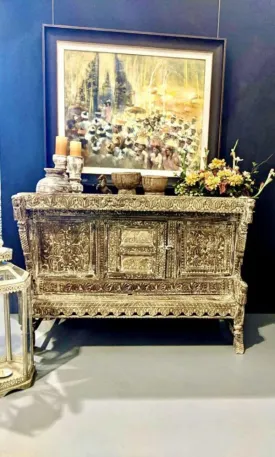 Hand carved Furniture Antique Solid Wood Damchiya Dowry