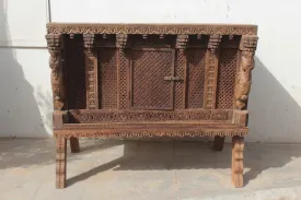 Handmade Indian Furniture Wooden Damchiya Sideboard 124x71x106xCm