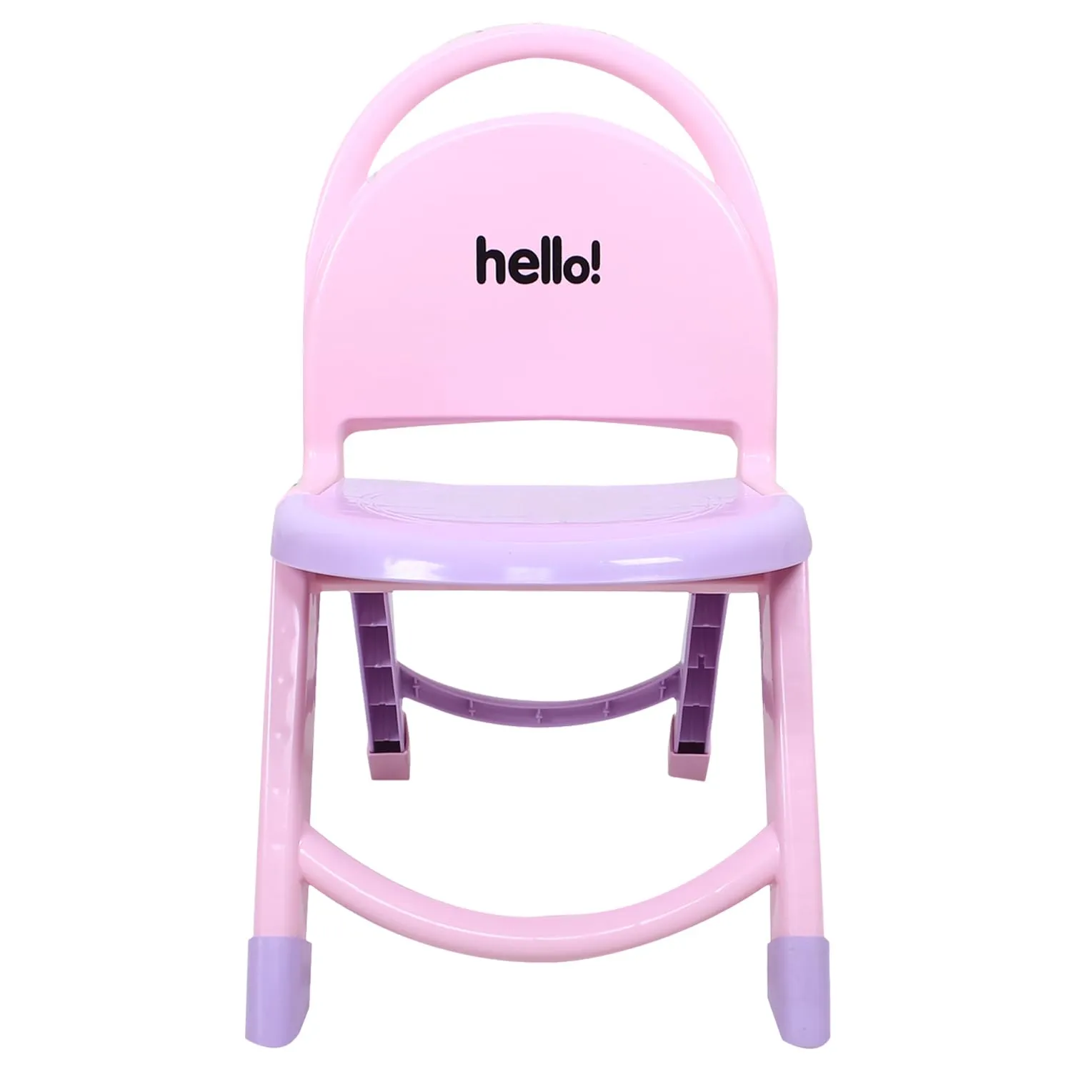 Heart Home Chair for Kids | Plastic Kids Foldable Chair | Baby Chair | School Study Chair | Toddler Chair | Indoor or Outdoor Use for Kids | Capacity 80 Kg | Purple & Pink