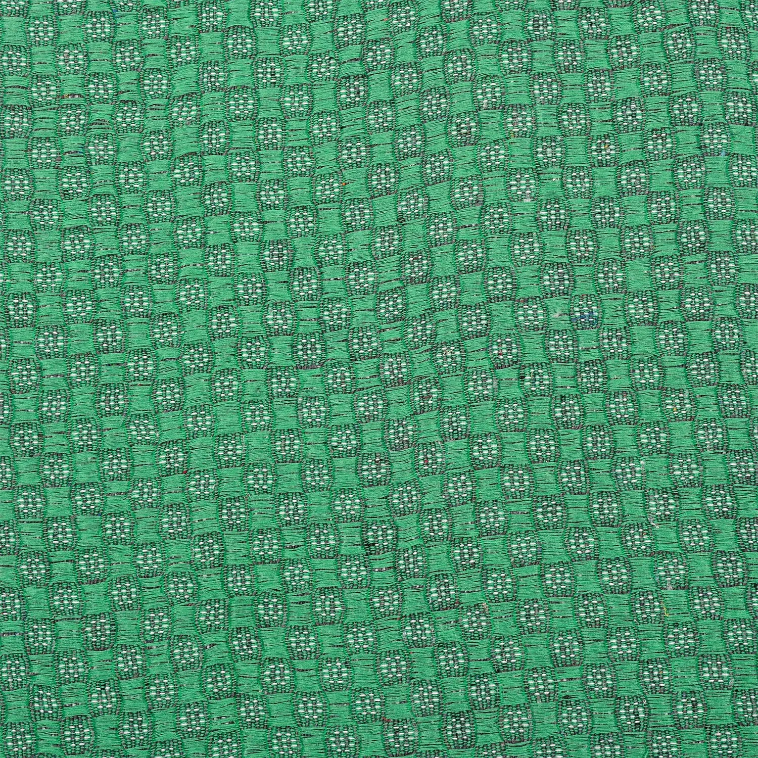 Heart Home D Shape Anti-Slip Durable Rubber Door Mat, Welcome Mat for Entryway,Patio,Garage, Outdoor, 21"x14"- Pack of 3 (Green)-47HH01291