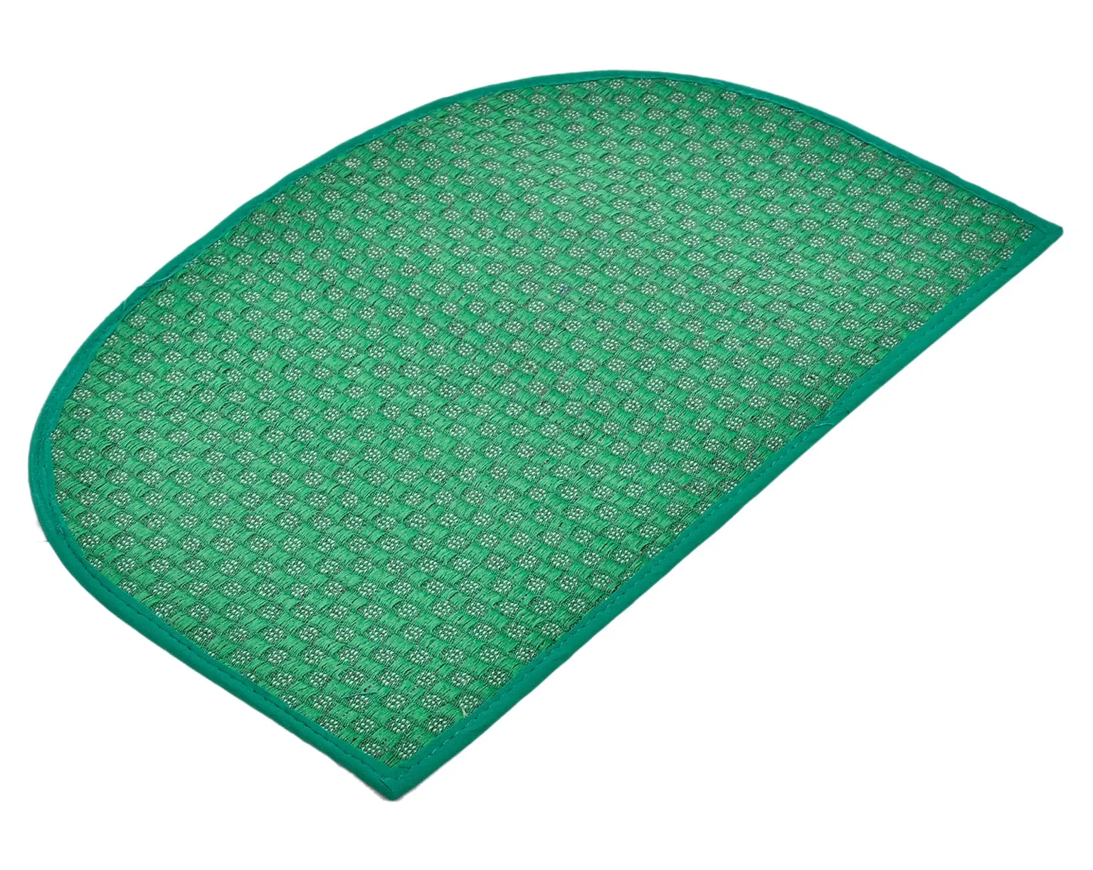 Heart Home D Shape Anti-Slip Durable Rubber Door Mat, Welcome Mat for Entryway,Patio,Garage, Outdoor, 21"x14"- Pack of 3 (Green)-47HH01291