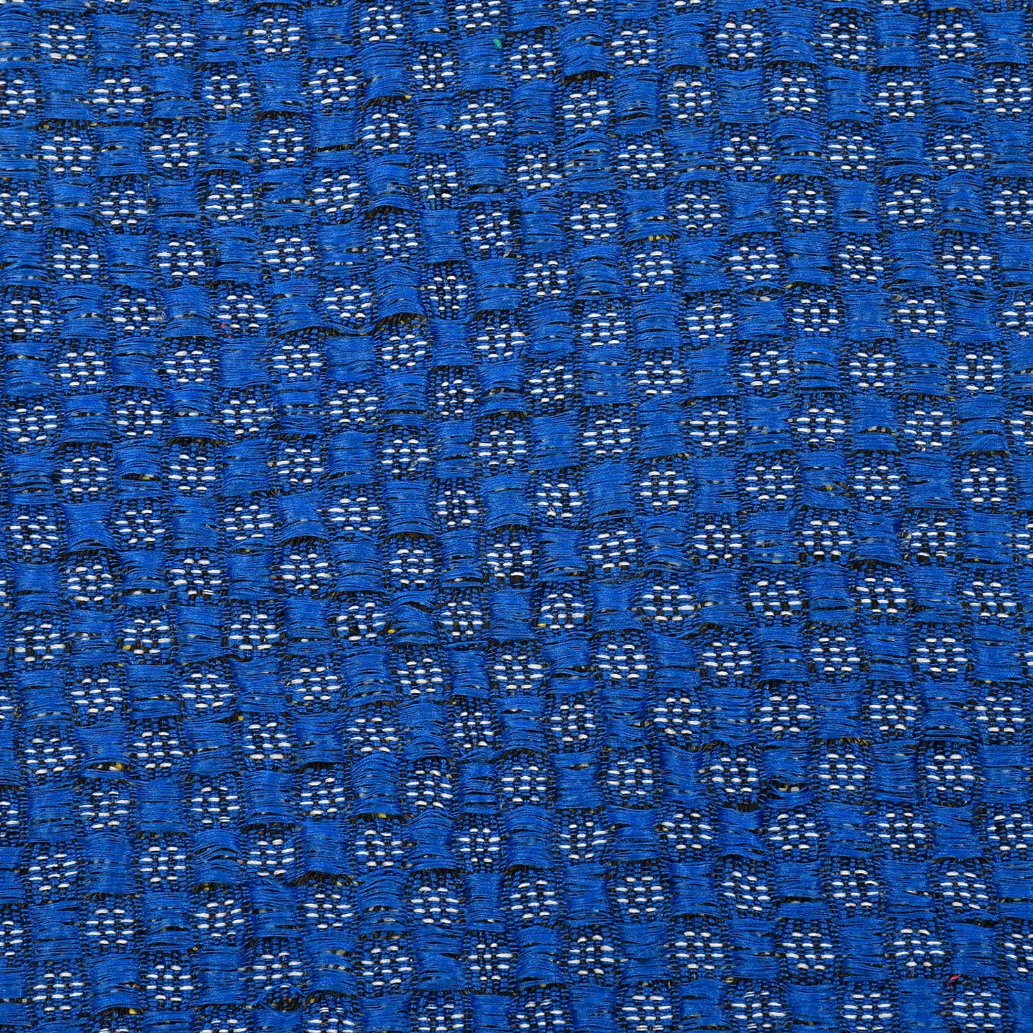 Heart Home D Shape Indoor Outdoor Anti-Slip Rubber Door Mat, 21"x14"- Pack of 2 (Blue & Green)-47HH01306