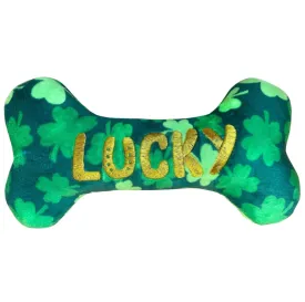 Huxley & Kent Lucky Charm Bone Power Plush Dog Toy - Size Small