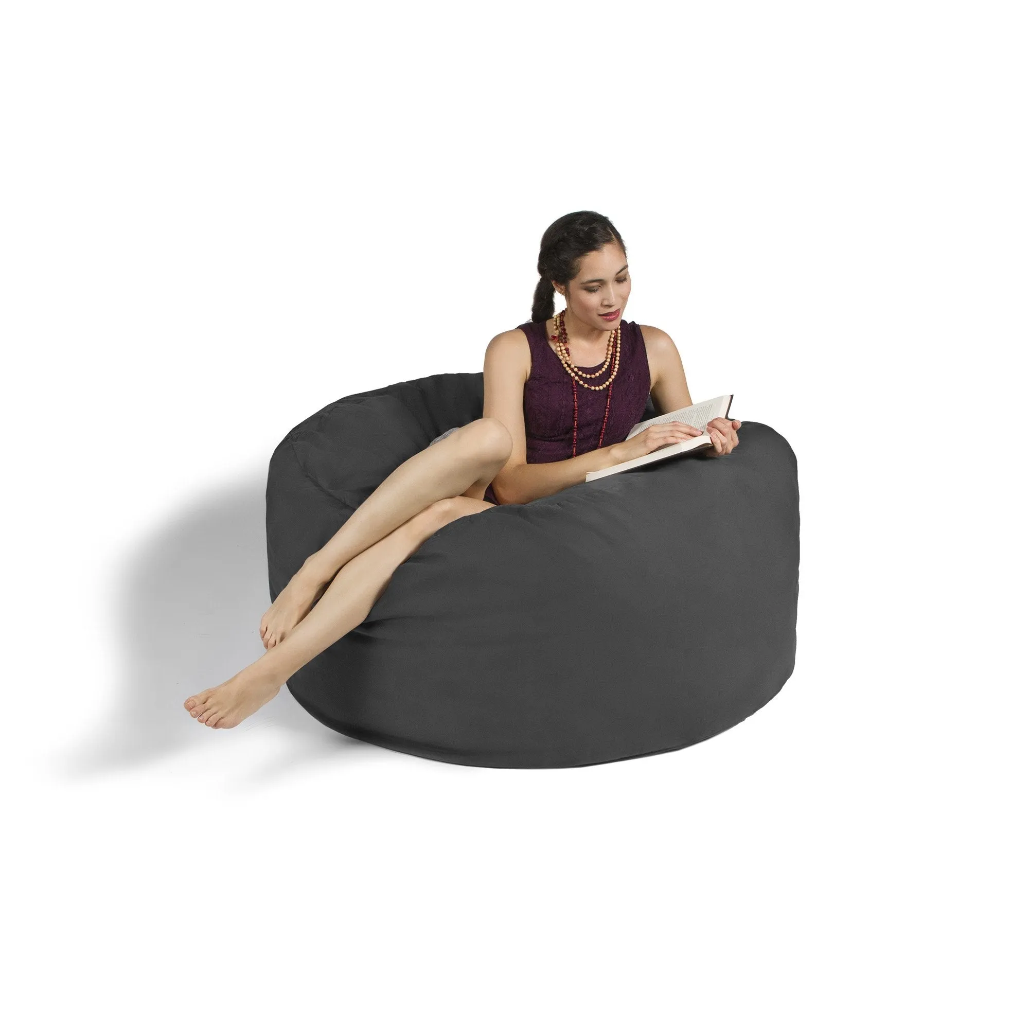 Jaxx Saxx 4' Removable Cover Round Bean Bag