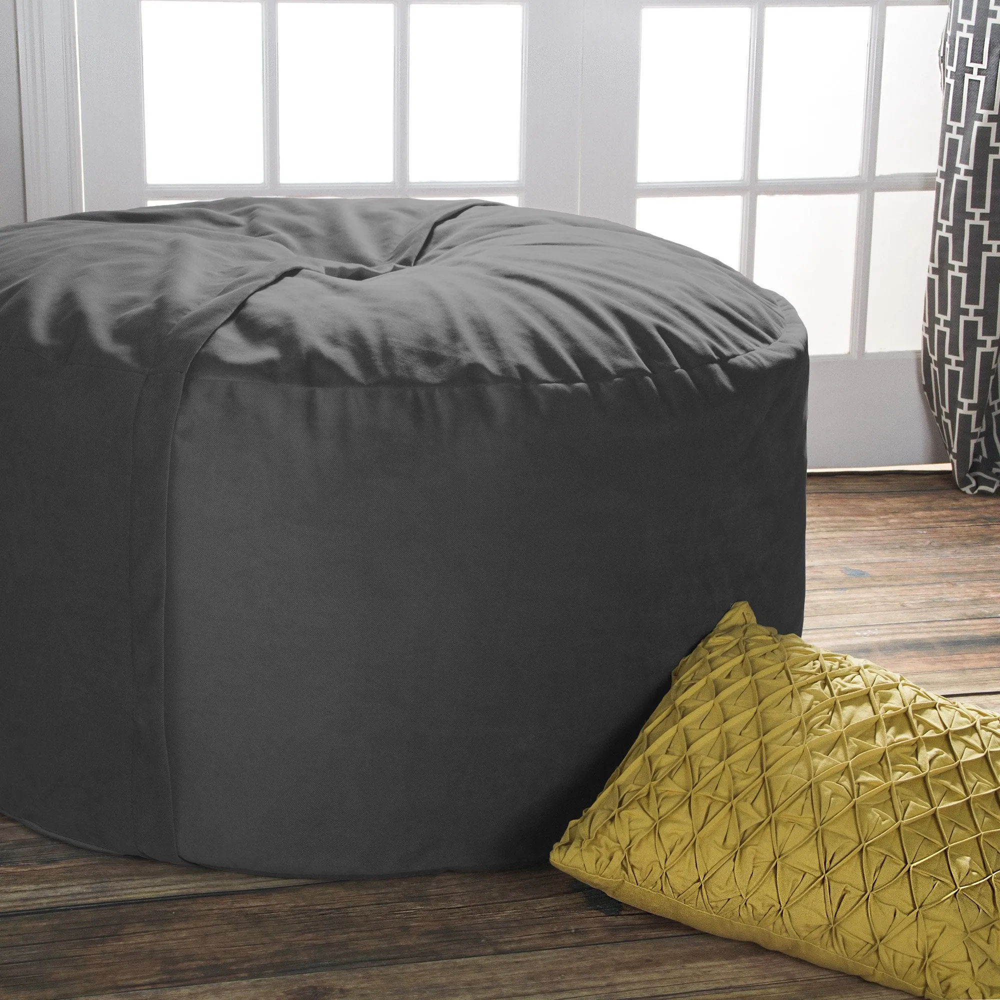 Jaxx Saxx 4' Removable Cover Round Bean Bag
