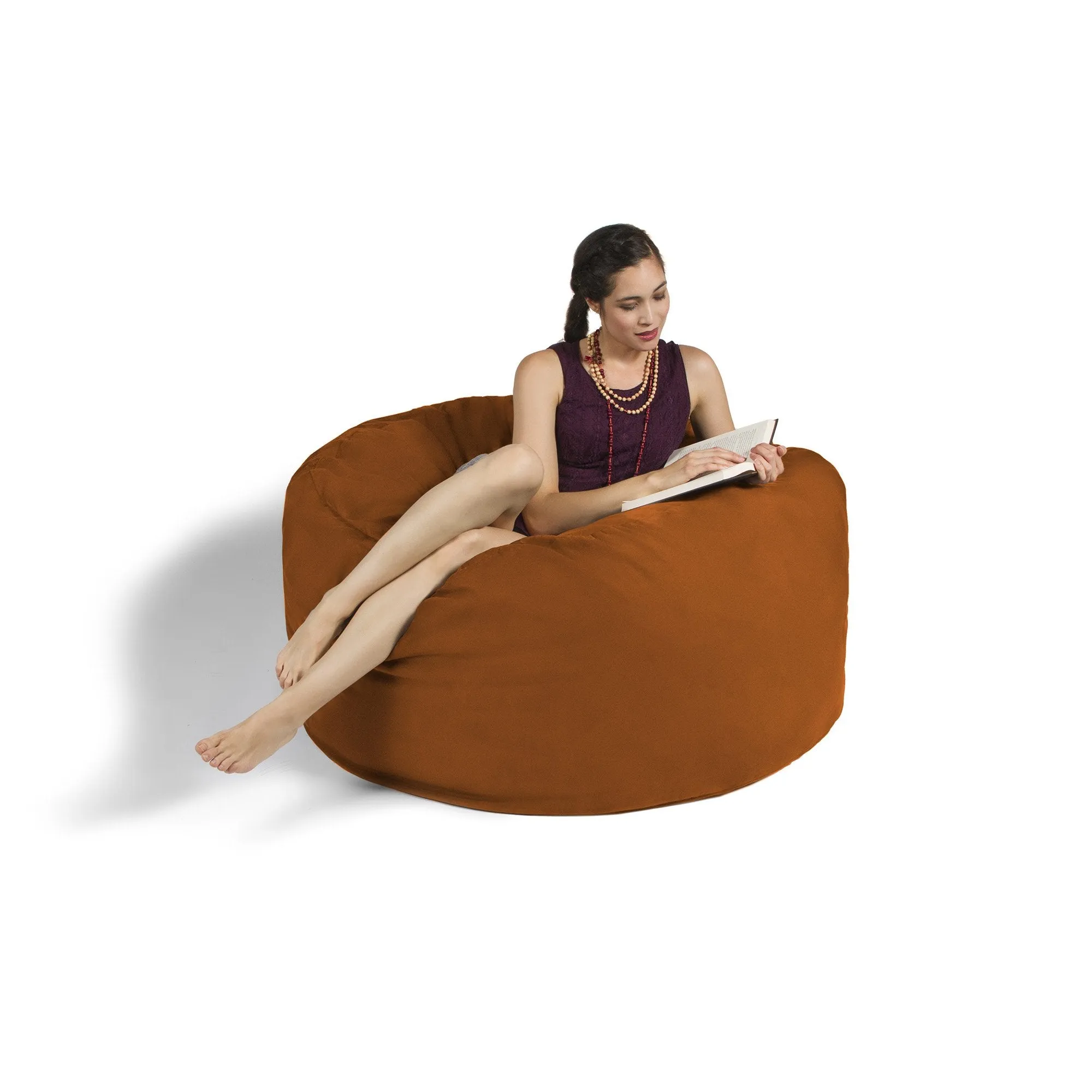 Jaxx Saxx 4' Removable Cover Round Bean Bag