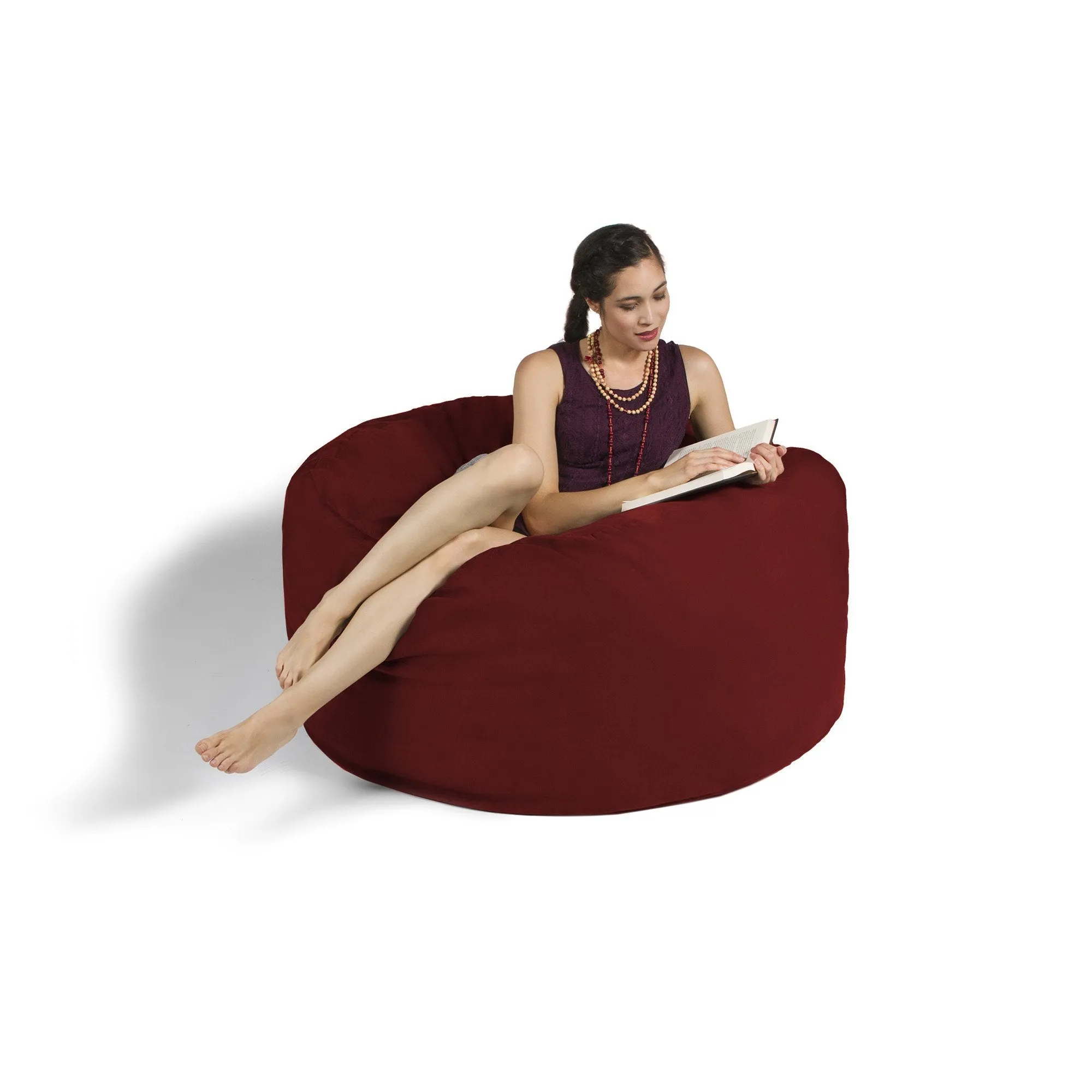 Jaxx Saxx 4' Removable Cover Round Bean Bag