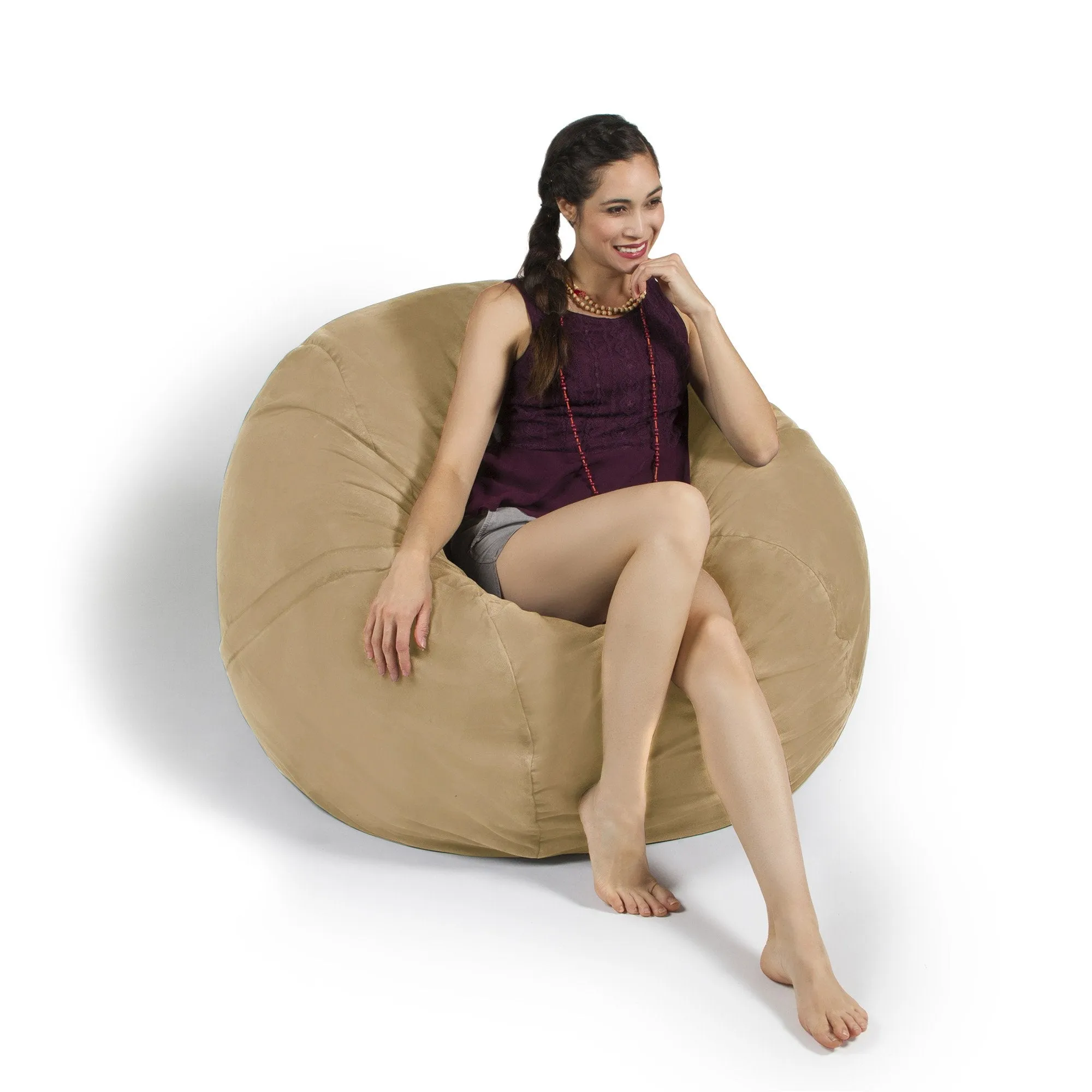 Jaxx Saxx 4' Removable Cover Round Bean Bag